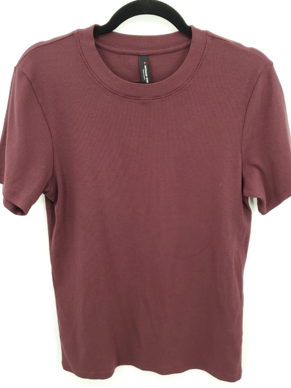 American Giant Luxe Rib Crew Tee XL Red